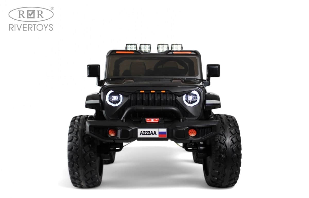 картинка Детский электромобиль Jeep A222AA черный 