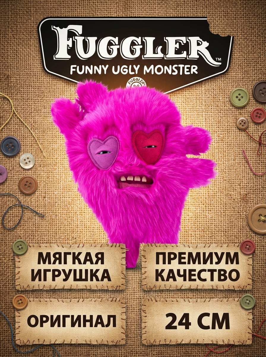 картинка Мягкая игрушка FUGGLER Капитан-сердцеед - 15713J 