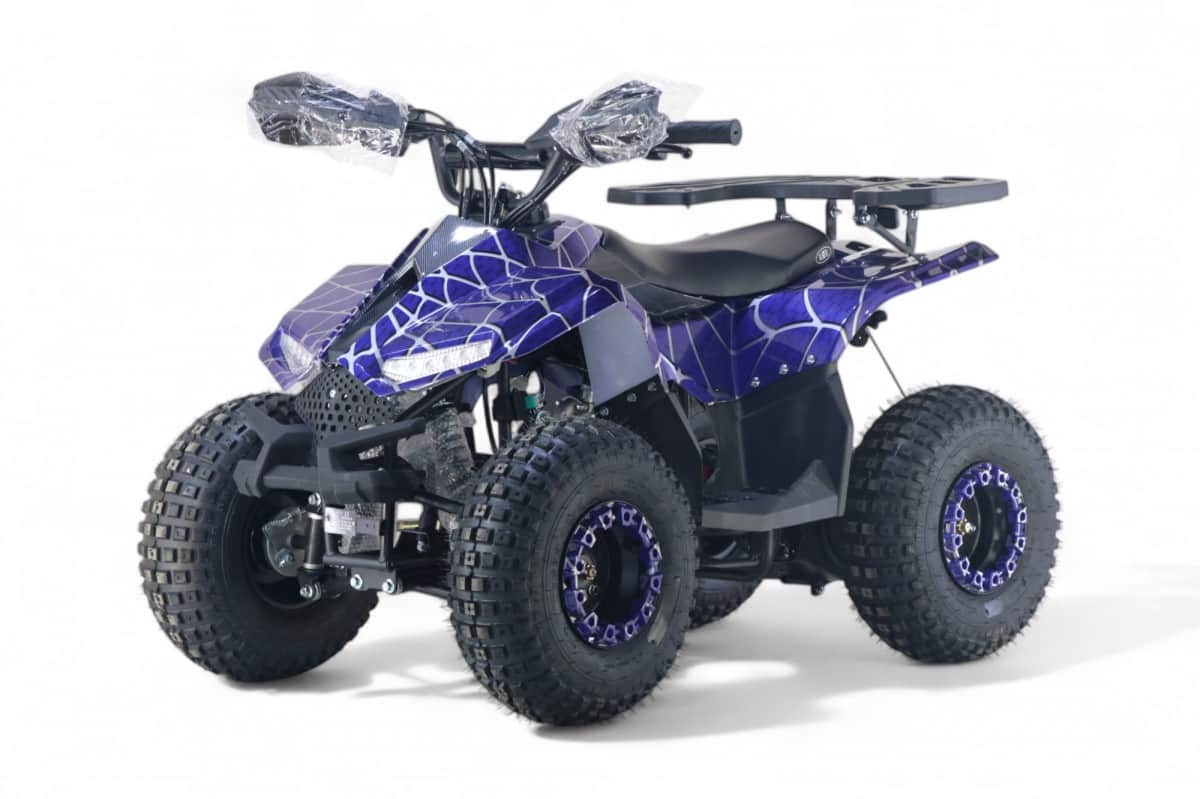 картинка Детский квадроцикл LEON 49CC синий спайдер 