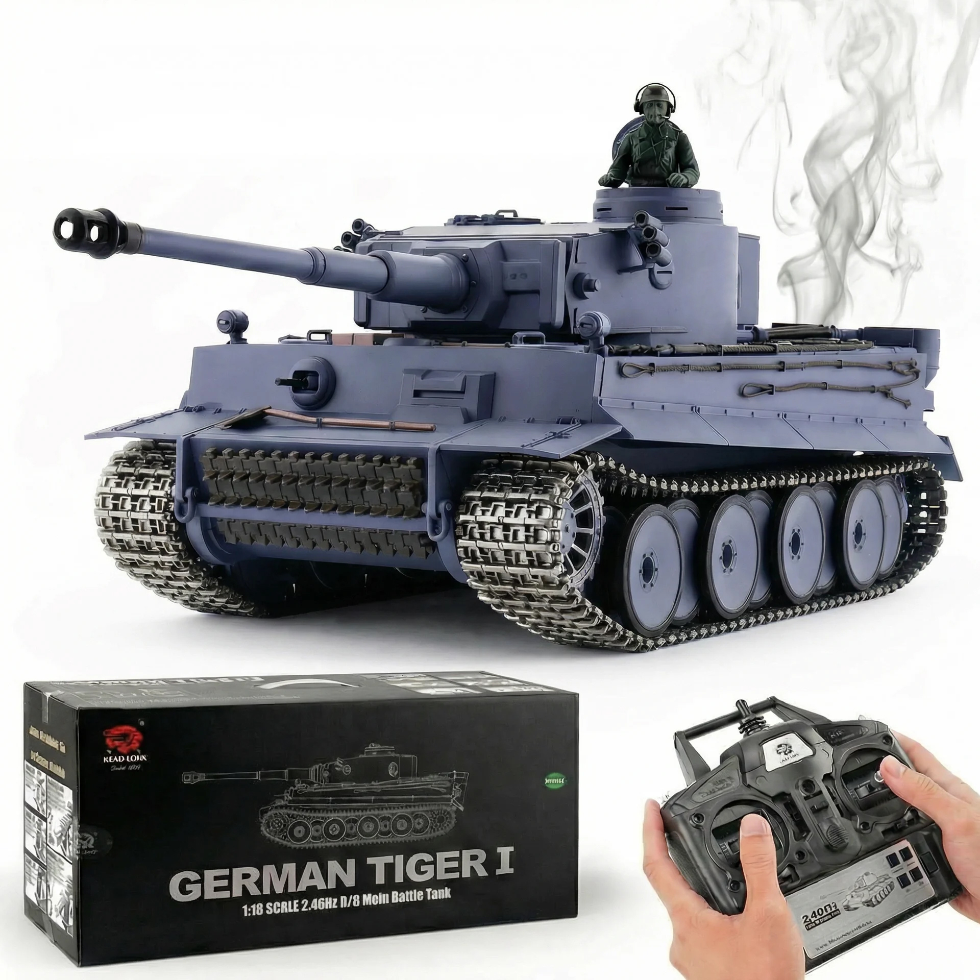 картинка Радиоуправляемый танк Heng Long German Tiger MS version V7.0 масштаб 1:16 2.4G - 3818-1-UpgA-V7 