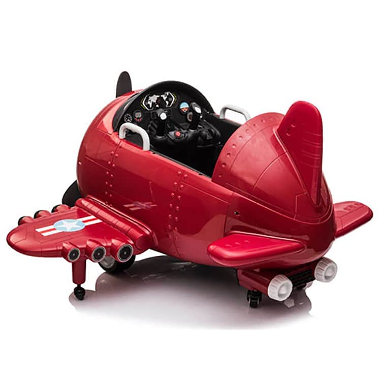 картинка Детский электромобиль - самолет 12V - JJ20201-RED 