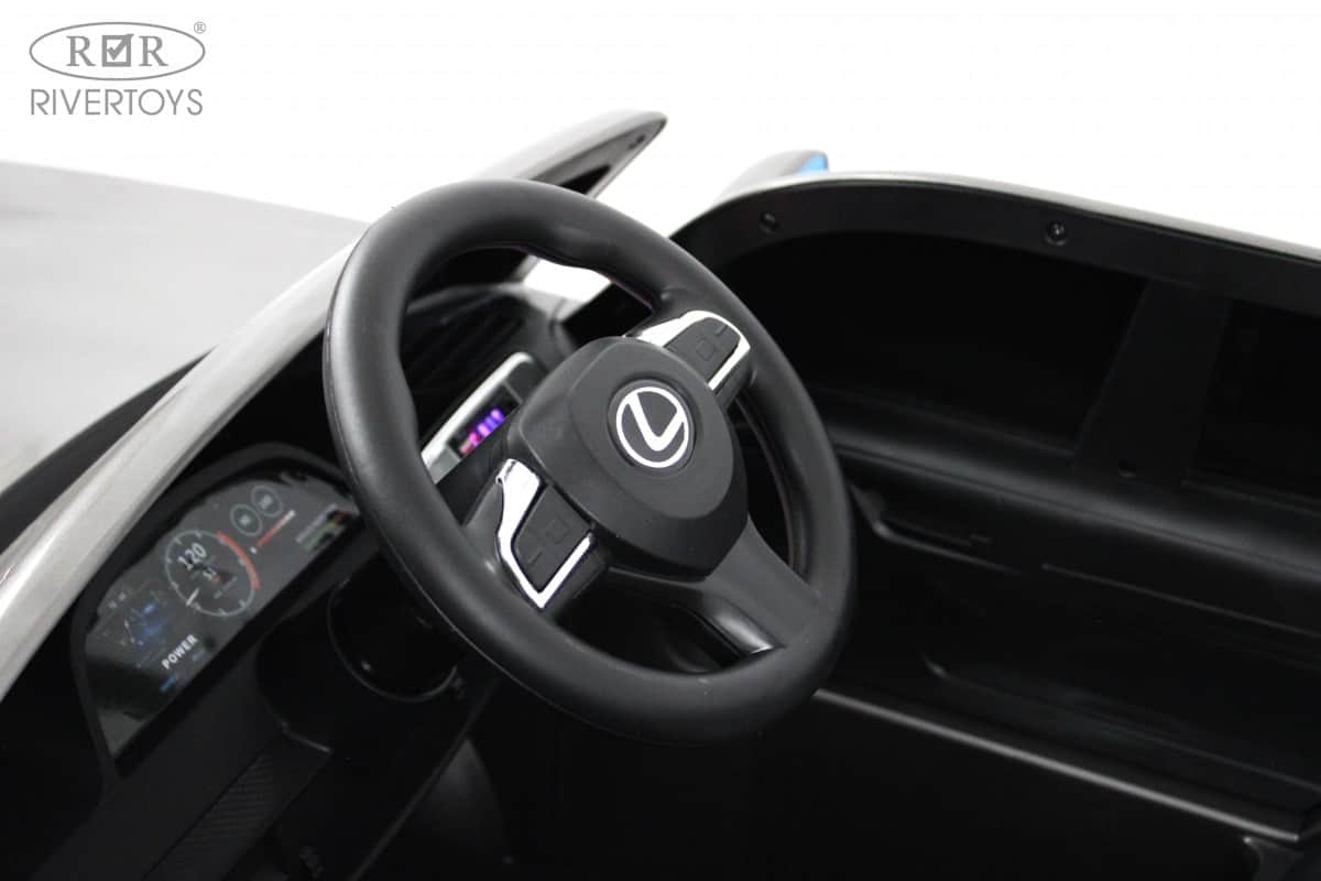 картинка Детский электромобиль Lexus 570 (E555EE) серый глянец 