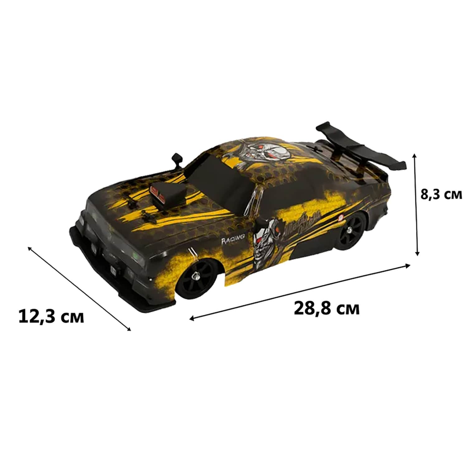 картинка Радиоуправляемая машина для дрифта HB Ford Mustang (4WD, свет, пар, акб, 1:16) - SC16A17 