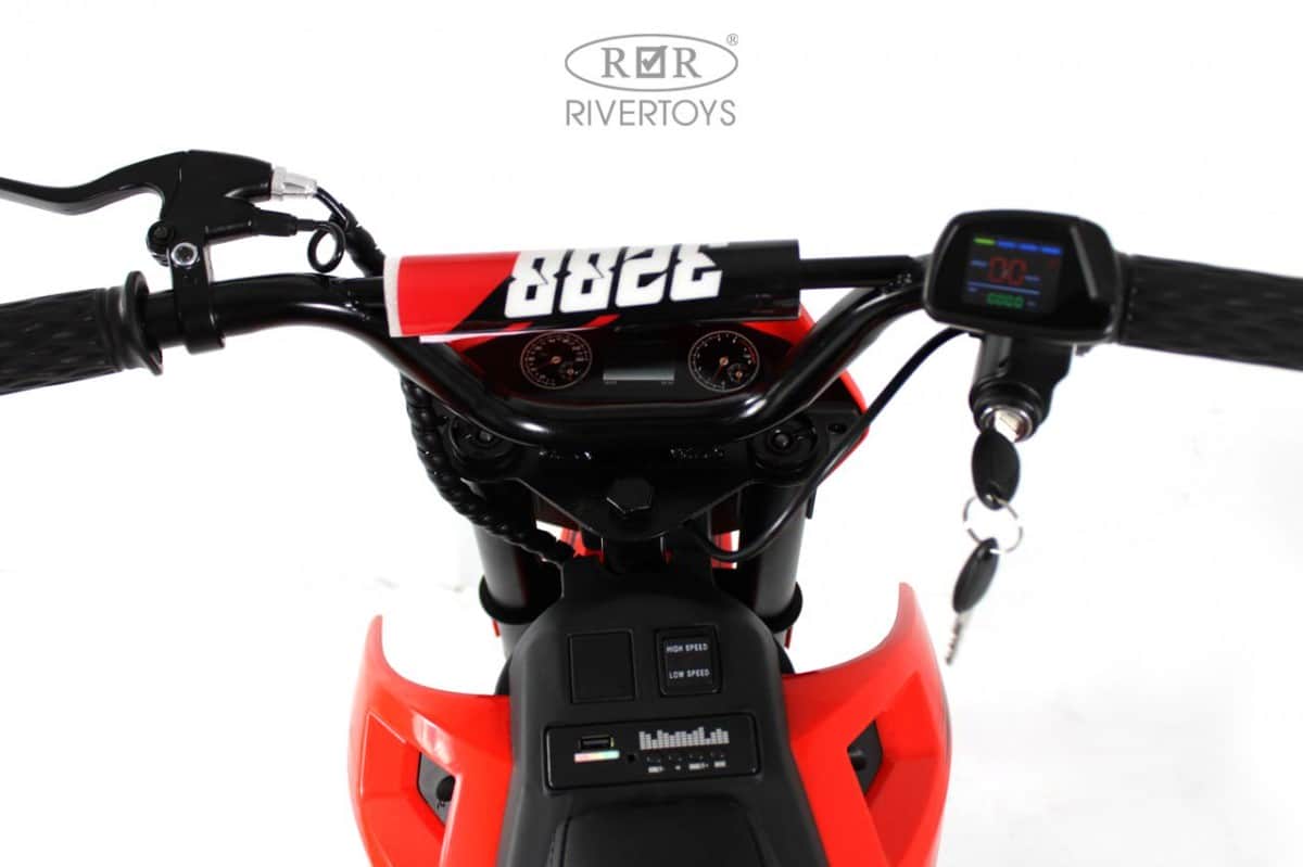 картинка Детский электромотоцикл E777KX красный 