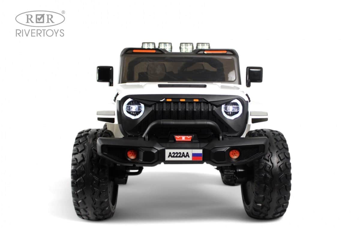 картинка Детский электромобиль Jeep A222AA белый 