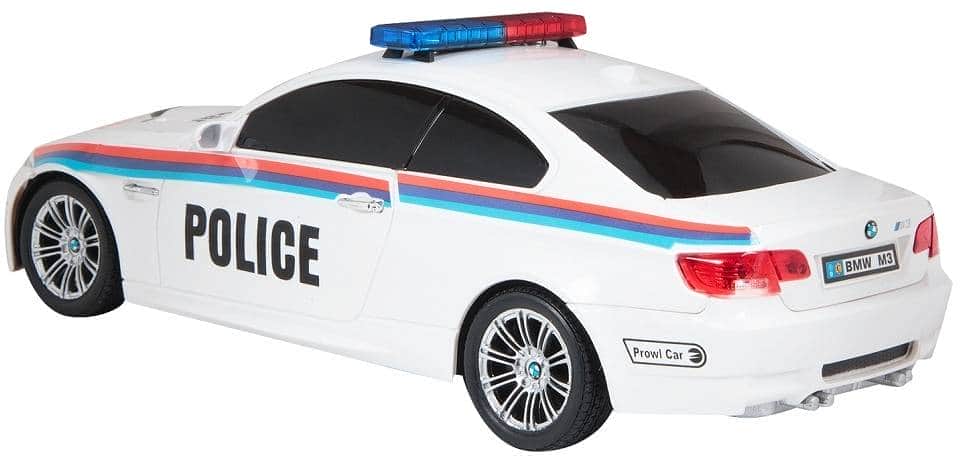 картинка Радиоуправляемая машина GK Racer BMW M3 Coupe POLICE масштаб 1:18 - 866-1803PB-WHITE 