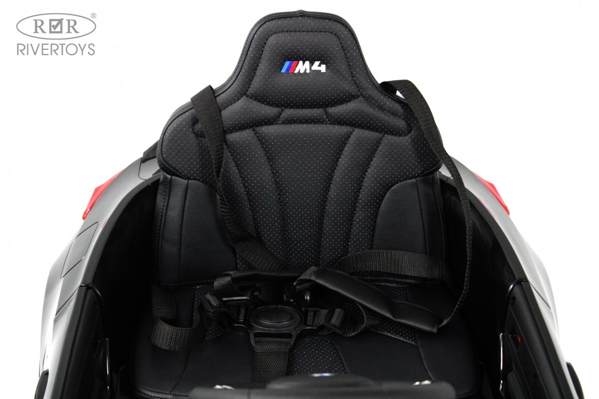 картинка Детский электромобиль BMW M4 (A004AA) черный глянец 