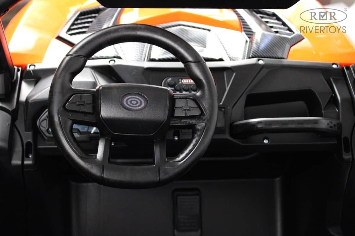 картинка Детский электромобиль K777KK LUX 4WD оранжевый 