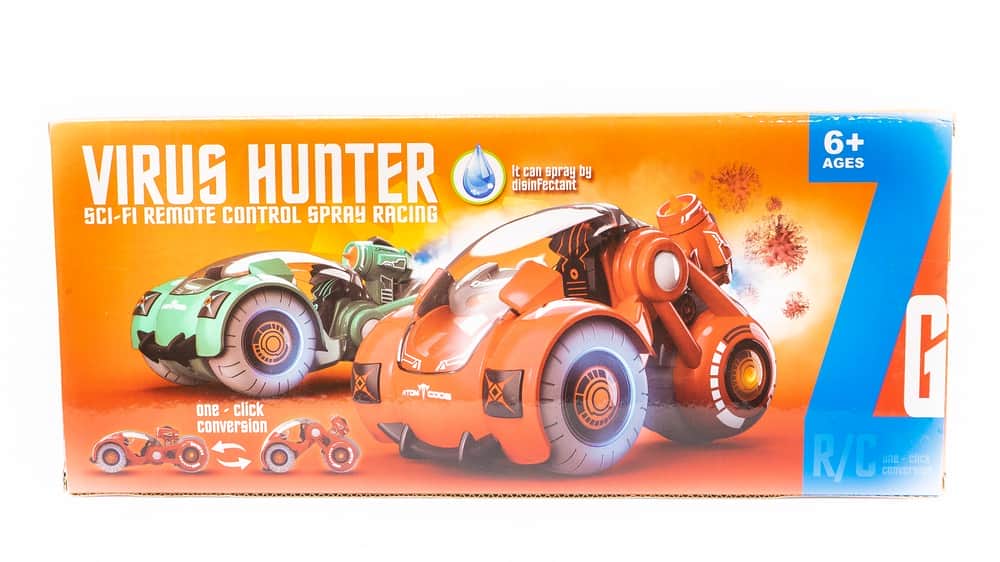 картинка Радиоуправляемая трюковая машина Virus Hunter (пар, звук) - UD2175A-BLUE 