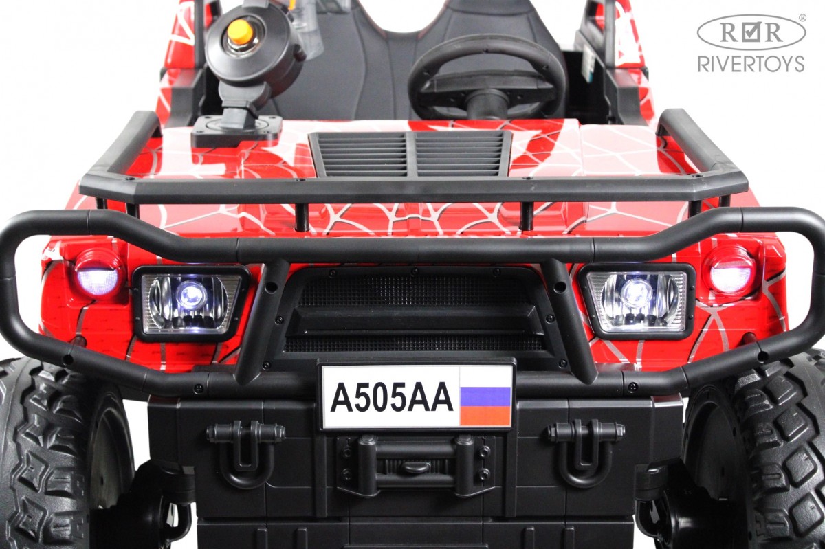 картинка Детский электромобиль A505AA-LUX красный спайдер 