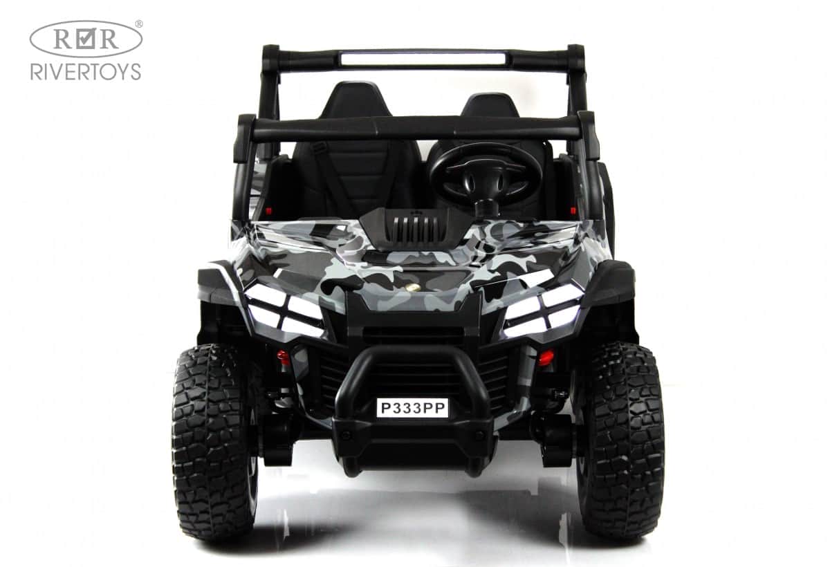 картинка Детский электромобиль P333PP (Buggy) серый камуфляж 