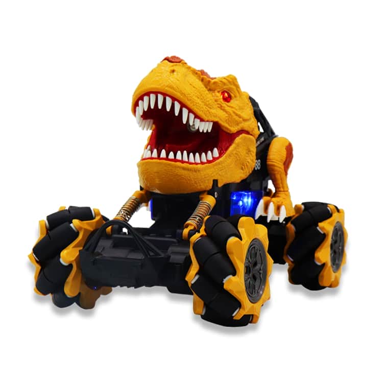 картинка Радиоуправляемая коричневая машина-динозавр T-rex (дрифт колеса, пар) - 11810-BROWN 