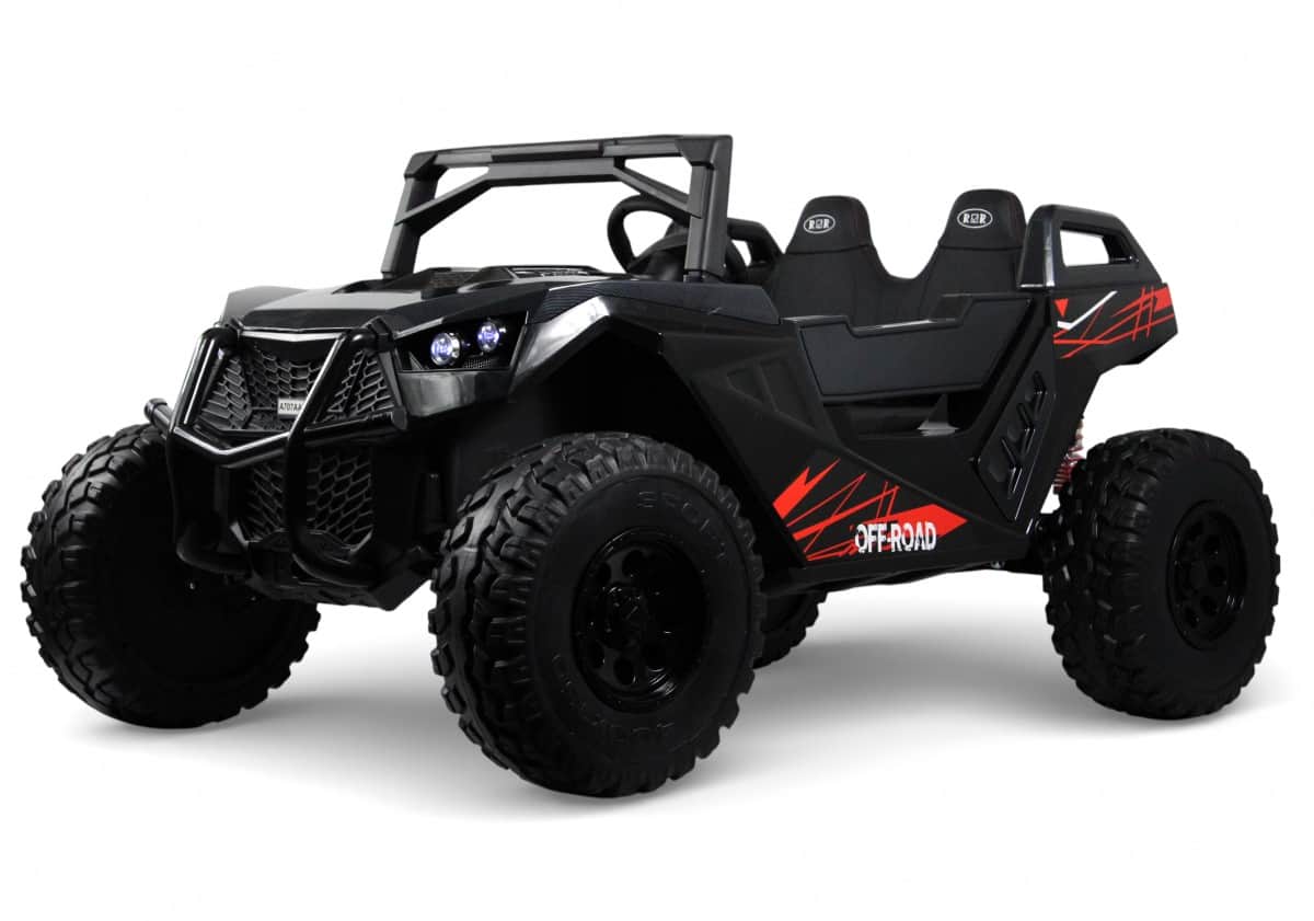 картинка Детский электромобиль A707AA LUX NEW 4WD черный карбон 