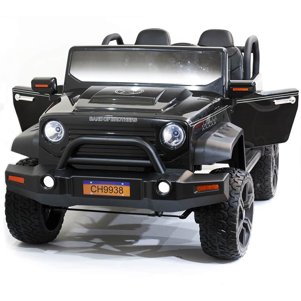 картинка Детский электромобиль Jeep Hunter Black с полным приводом - CH9938 
