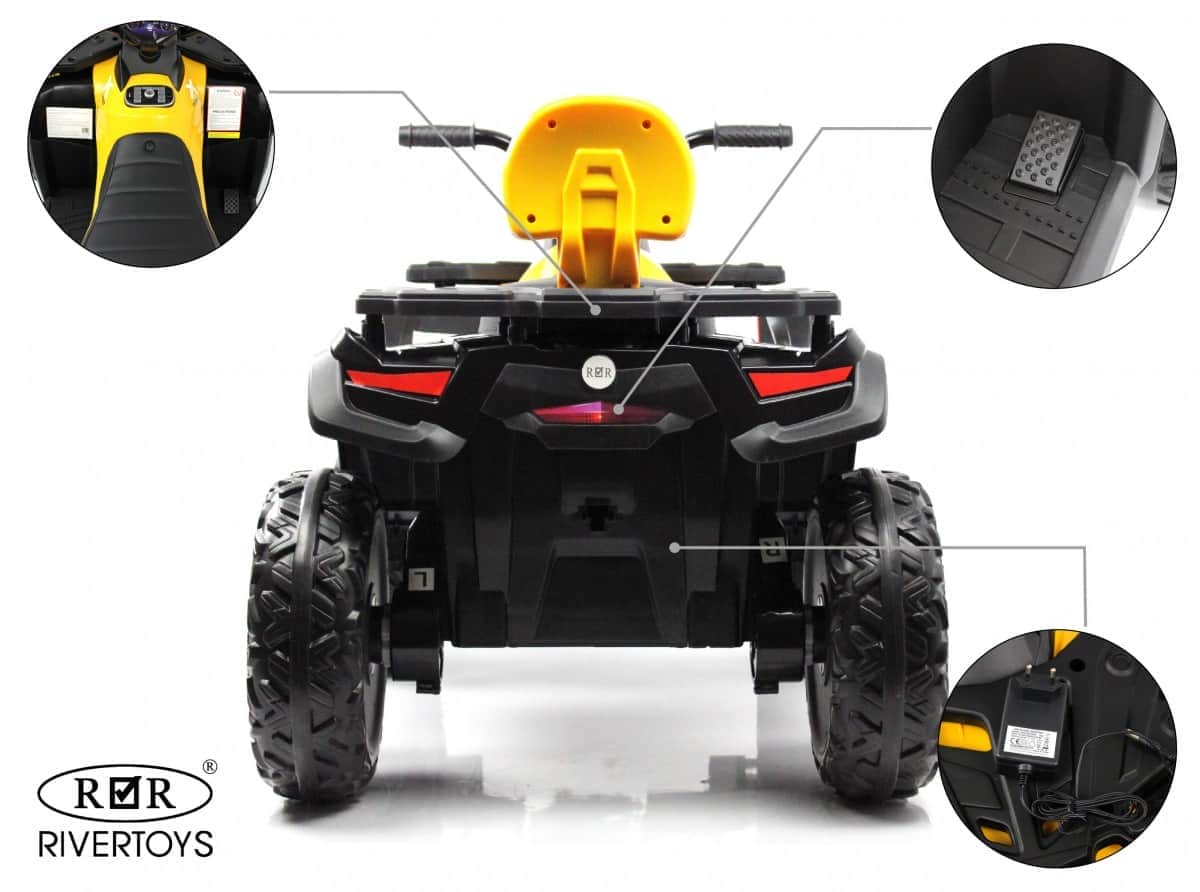 картинка Детский электроквадроцикл T001TT 4WD желтый 