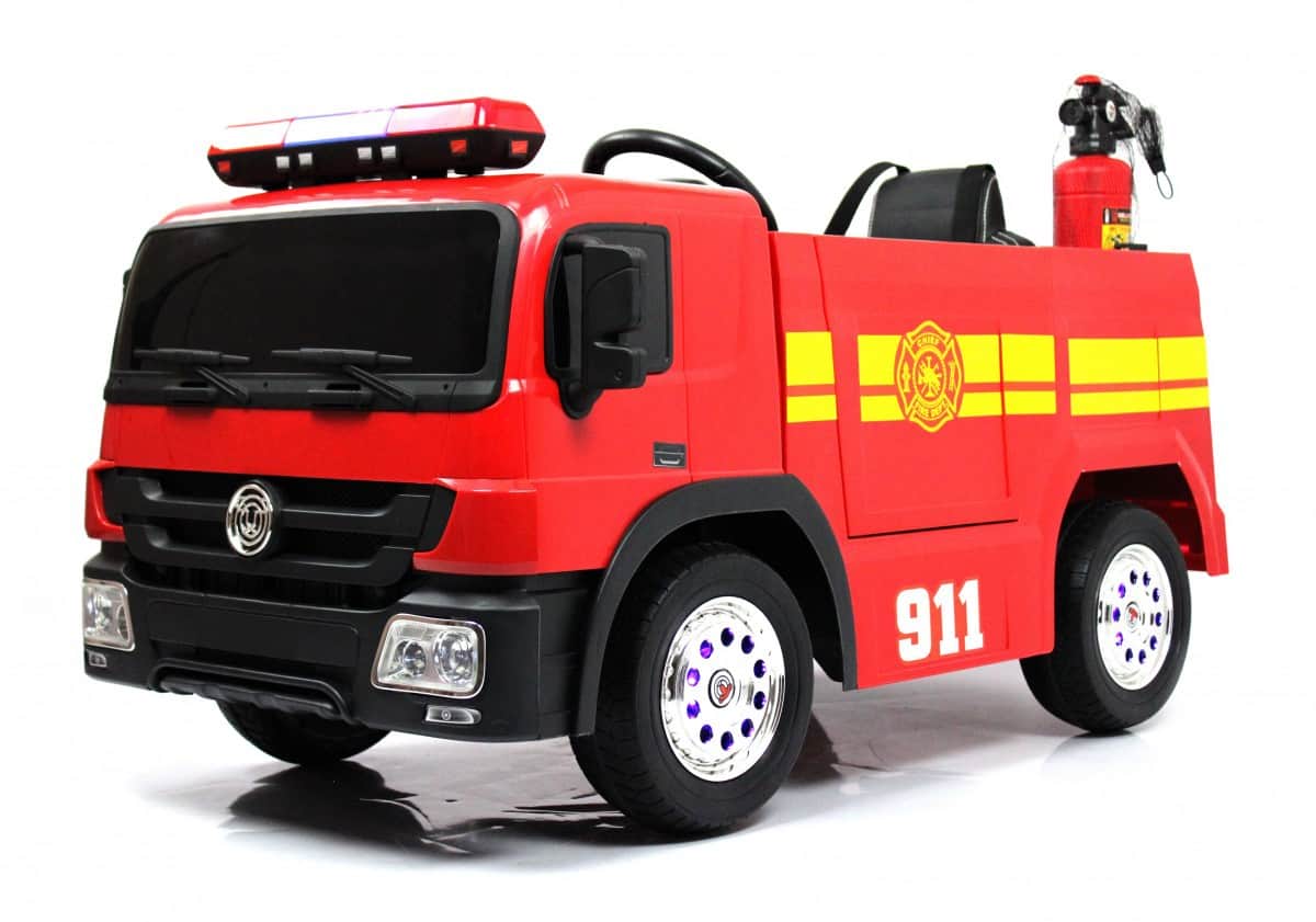 картинка Детский электромобиль A555AA (пожарная) красный 