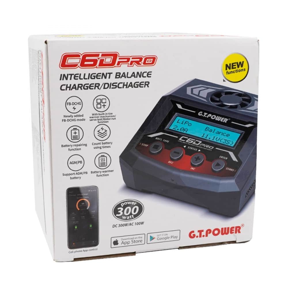 картинка Универсальное зарядное устройство G.T.Power C6DPRO 11-26/220В, 12A, 300W - GTP-C6DPRO 