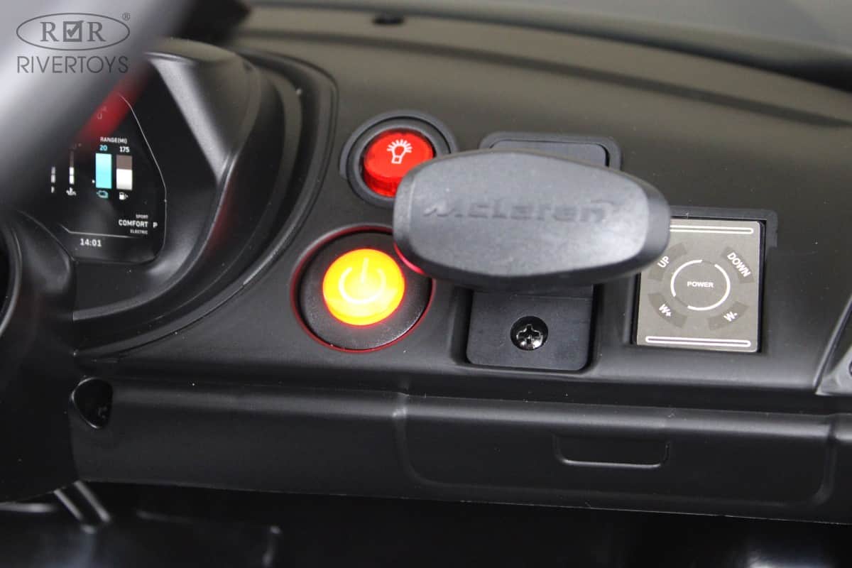 картинка Детский электромобиль McLaren Artura (P888BP) черный 