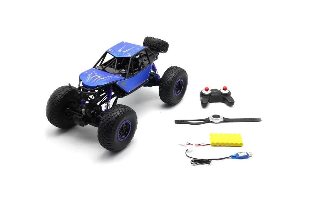 картинка Радиоуправляемый синий краулер MZ 4WD 1:10 (48 см, пульт+часы) - MZ-YY2025-BLUE 