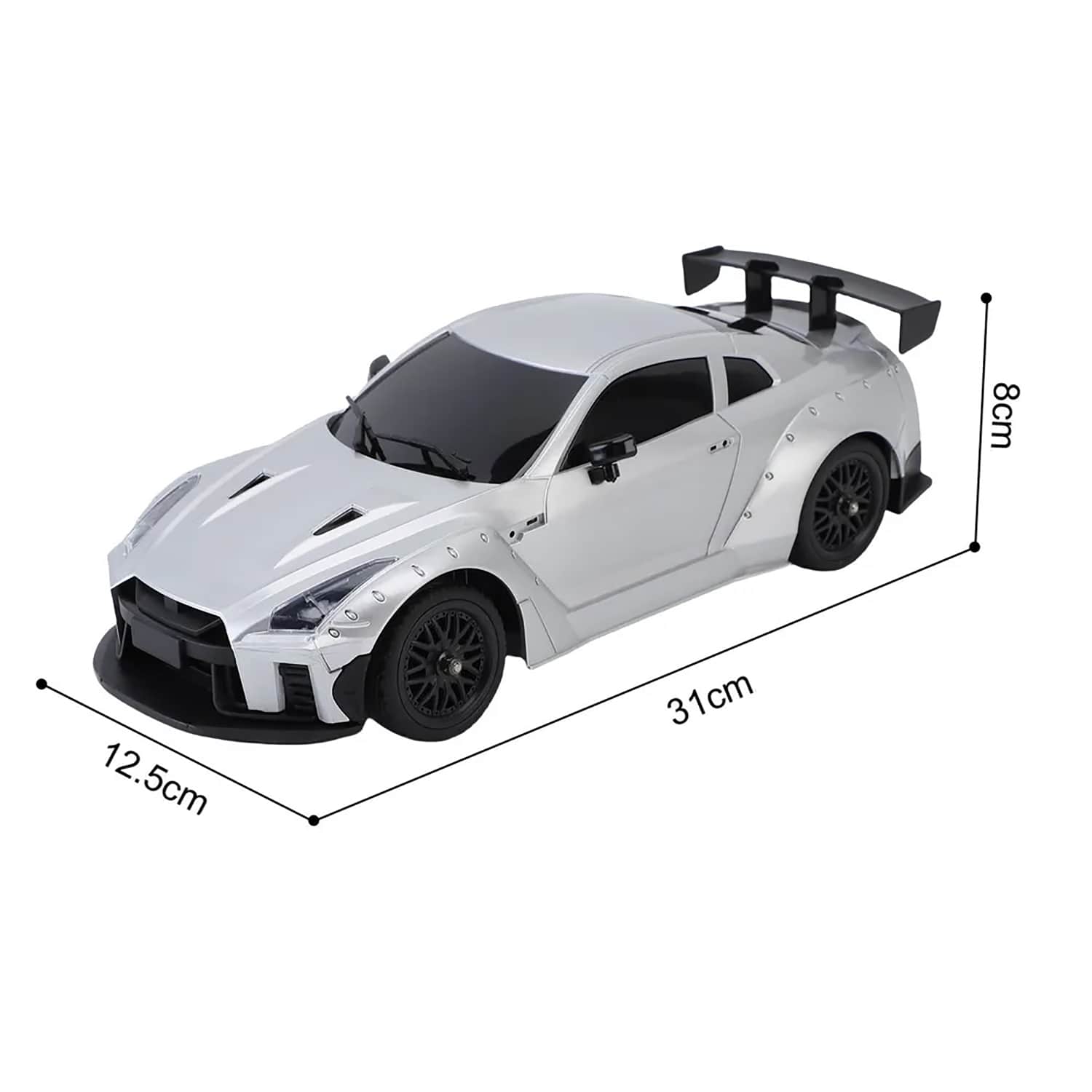 картинка Радиоуправляемая машина для дрифта Nissan GTR - MN-268-GREY 