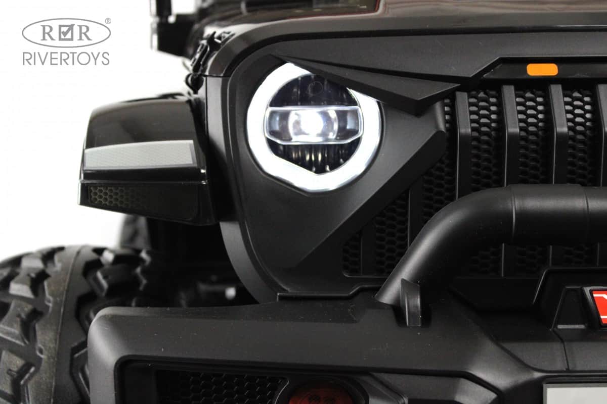 картинка Детский электромобиль Jeep A222AA черный 