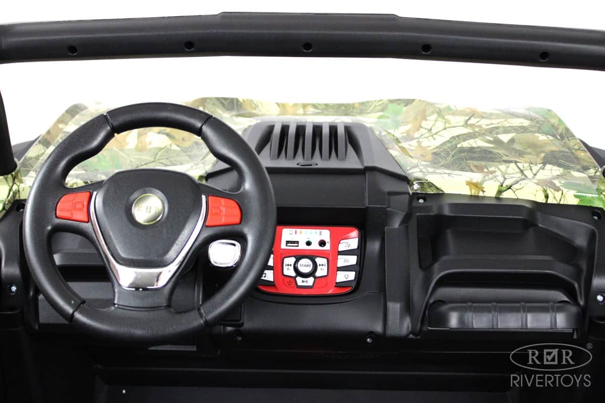картинка Детский электромобиль P333PP (Buggy) зеленый камуфляж 