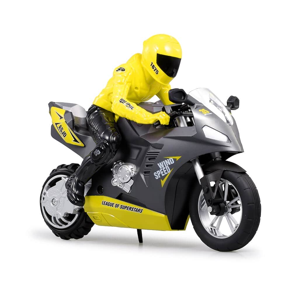 картинка Радиоуправляемый мотоцикл (дрифт, GYRO, 1:6) 2.4G - HC-801-YELLOW 