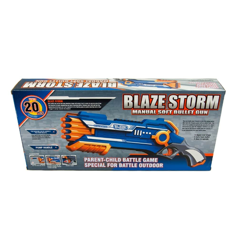картинка Пистолет ''BlazeStorm'' с мягкими пулями (2-ой выстрел) - ZC7037 