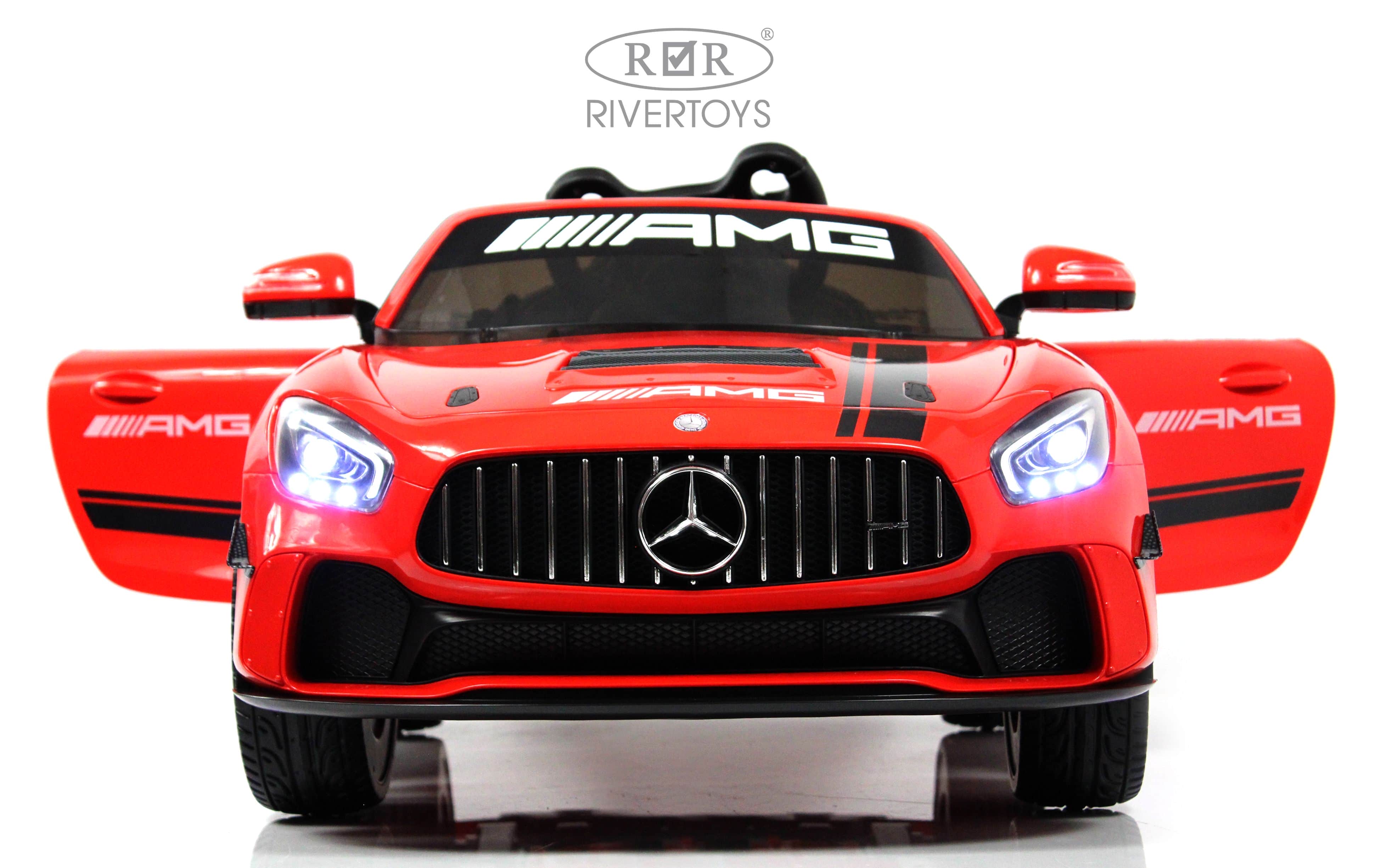 картинка Детский электромобиль Mercedes-Benz (A007AA) красный 