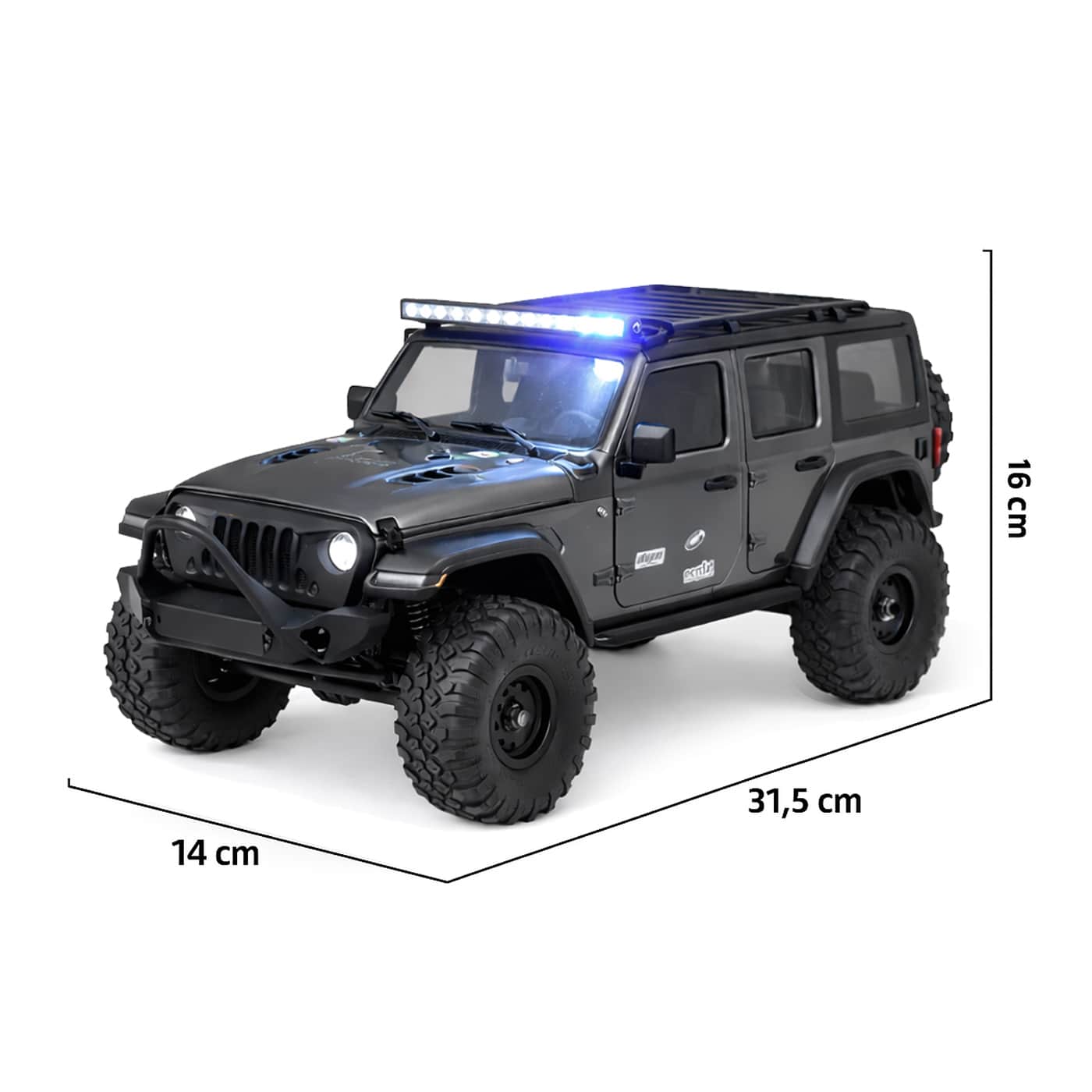 картинка Радиоуправляемый краулер HB Wrangler (32 см, 4WD, 1:16) - HB-R1606 