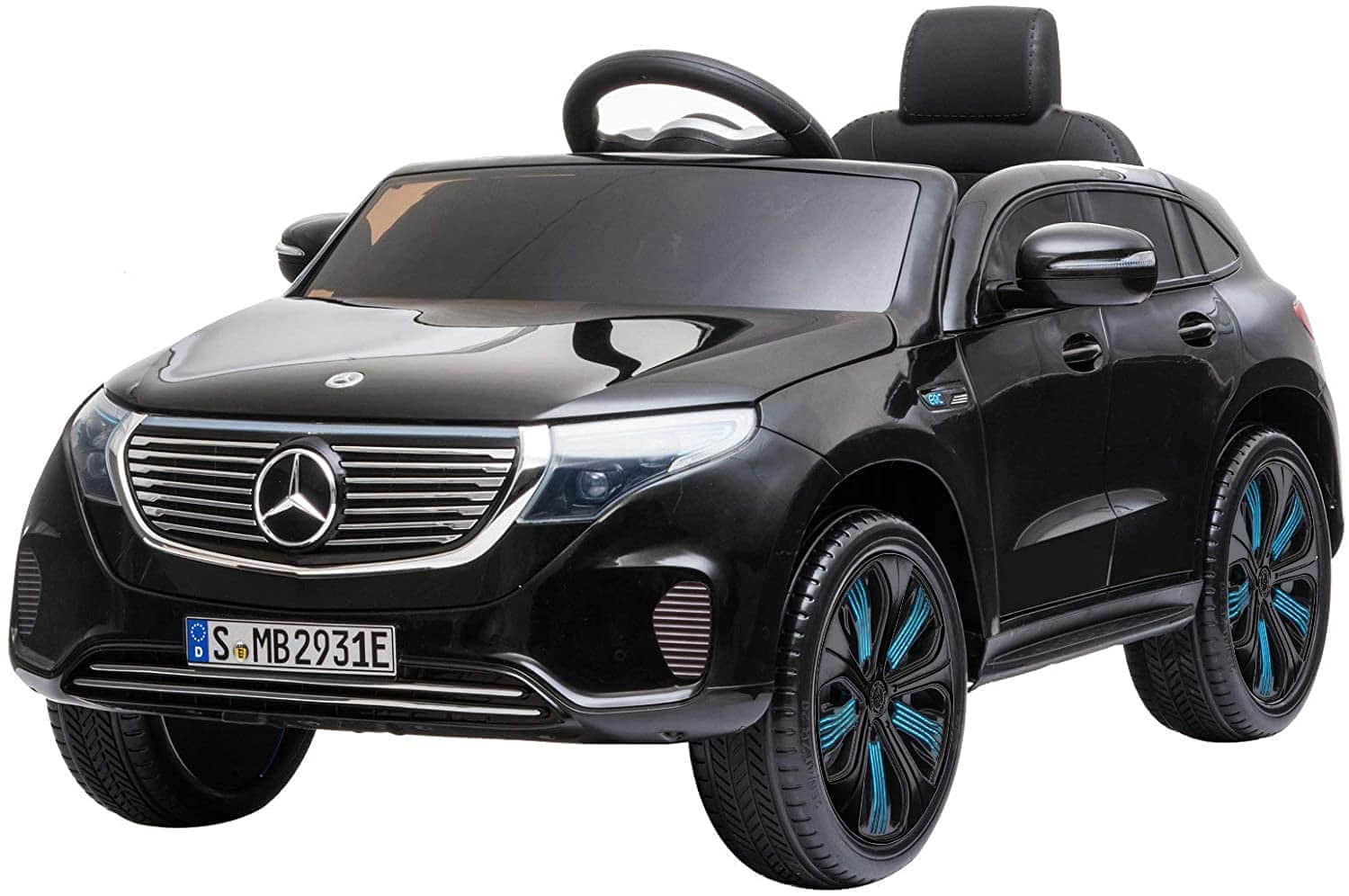 картинка Детский электромобиль Mercedes Benz EQC 400 4MATIC - HL378-LUX-BLACK-PAINT 