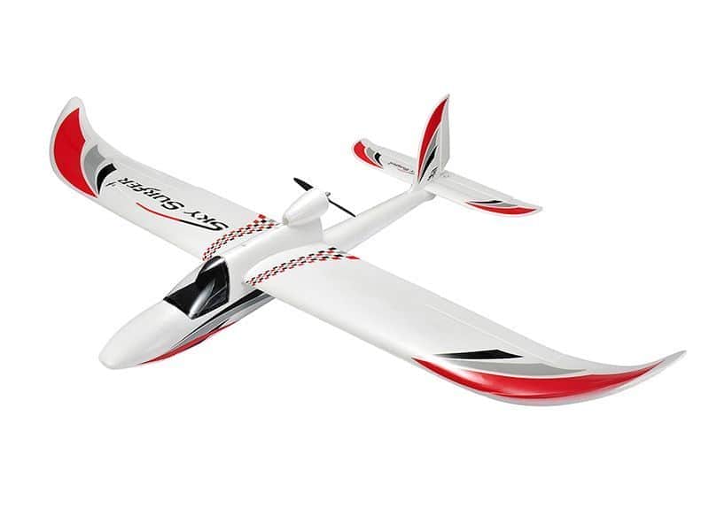 картинка Радиоуправляемый планер Top RC SKY SURFER 1400мм красный 2.4G RTF - TOP069C 