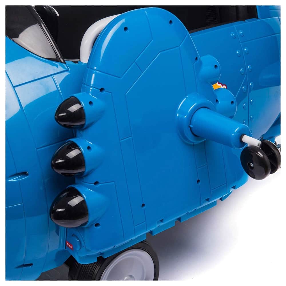 картинка Детский электромобиль - самолет 12V - JJ20201-BLUE 