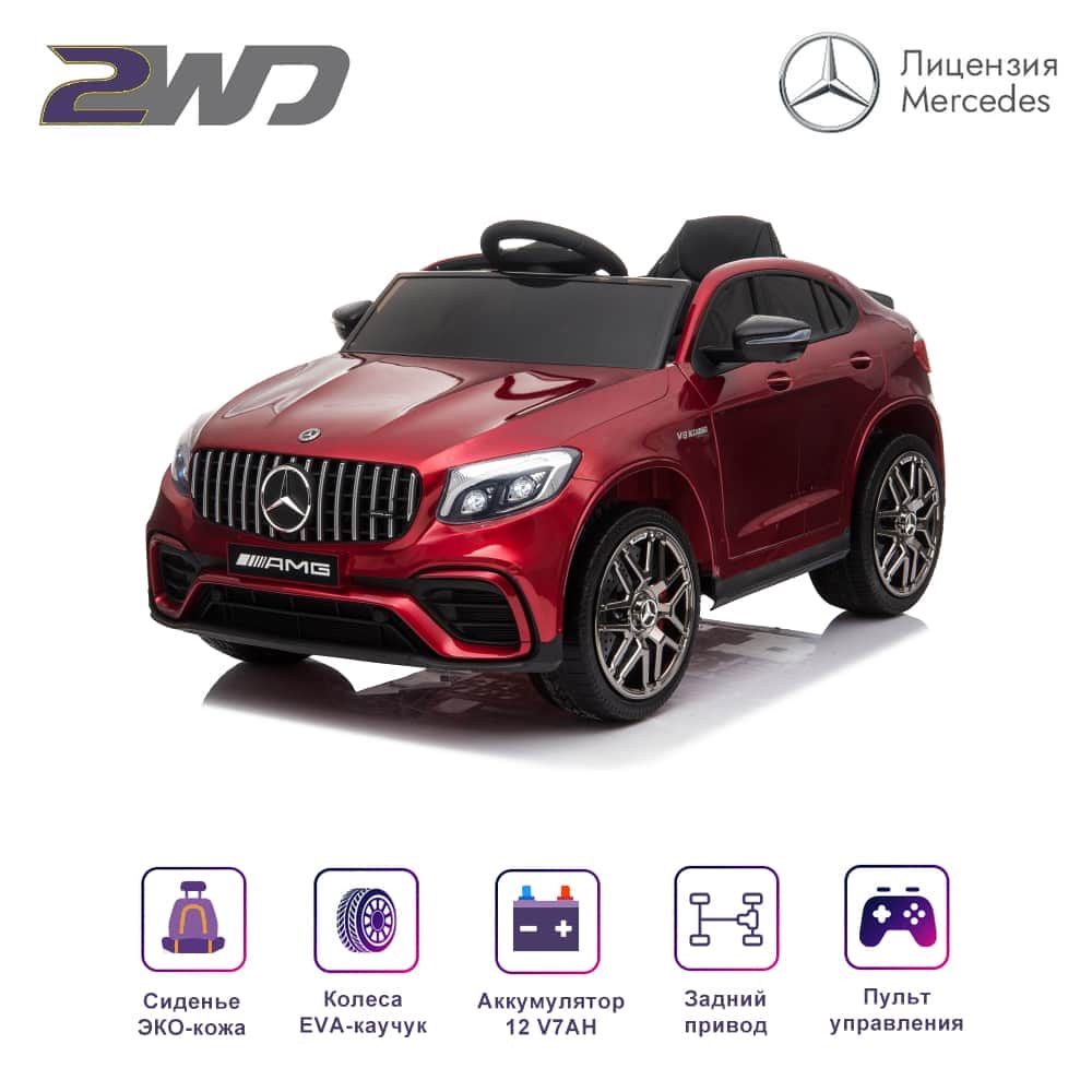 картинка Электромобиль Mercedes-Benz GLC 63 AMG Red 12V - QLS-5688 