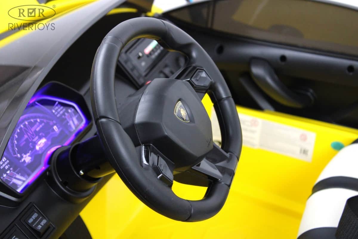 картинка Детский электромобиль Lamborghini Aventador SVJ (A111MP) желтый 