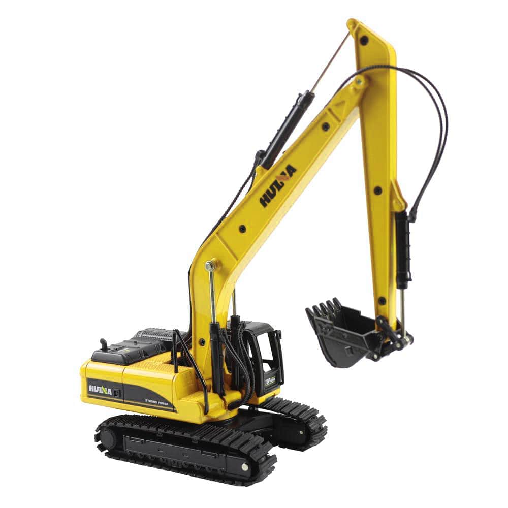 картинка Металлический гусеничный экскаватор HuiNa Toys 1:50 - HN1722-YELLOW 