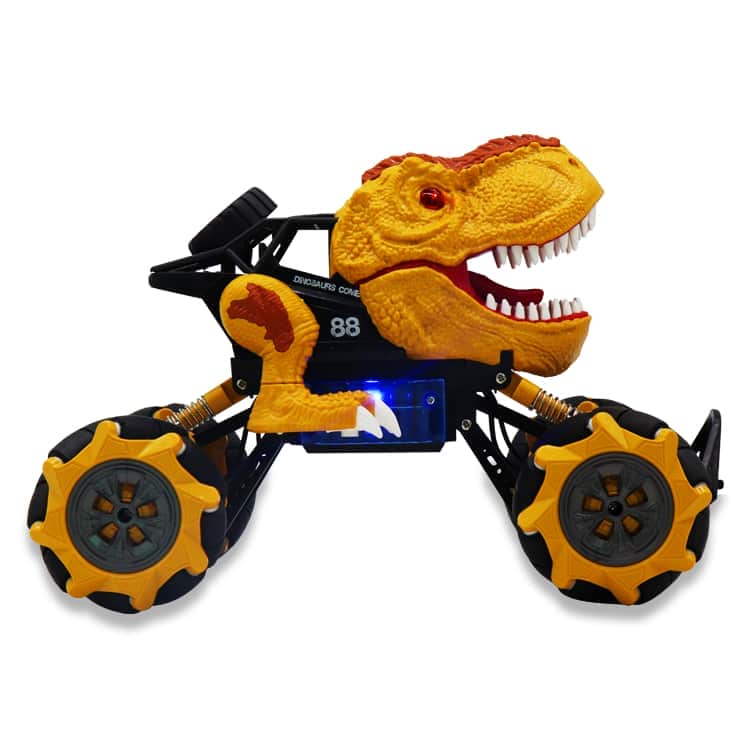 картинка Радиоуправляемая коричневая машина-динозавр T-rex (дрифт колеса, пар) - 11810-BROWN 