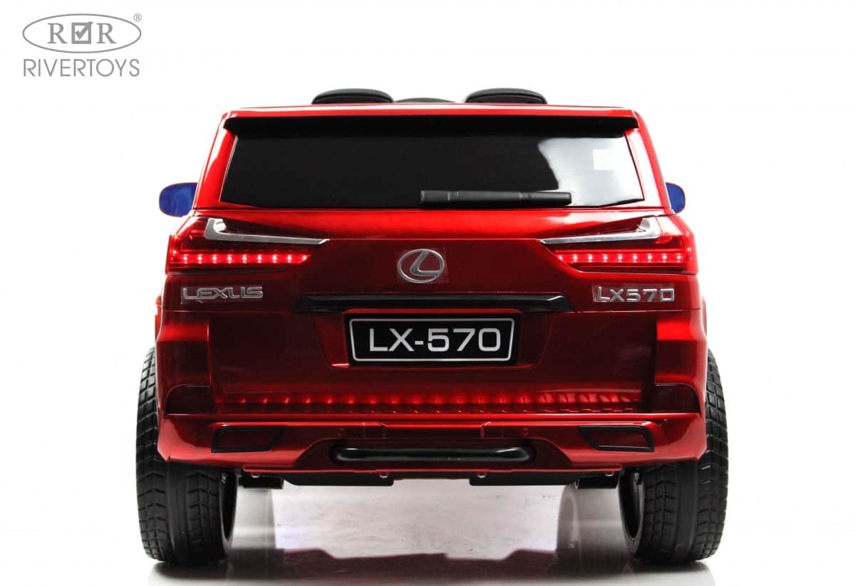 картинка Детский электромобиль Lexus 570 (E555EE) красный глянец 
