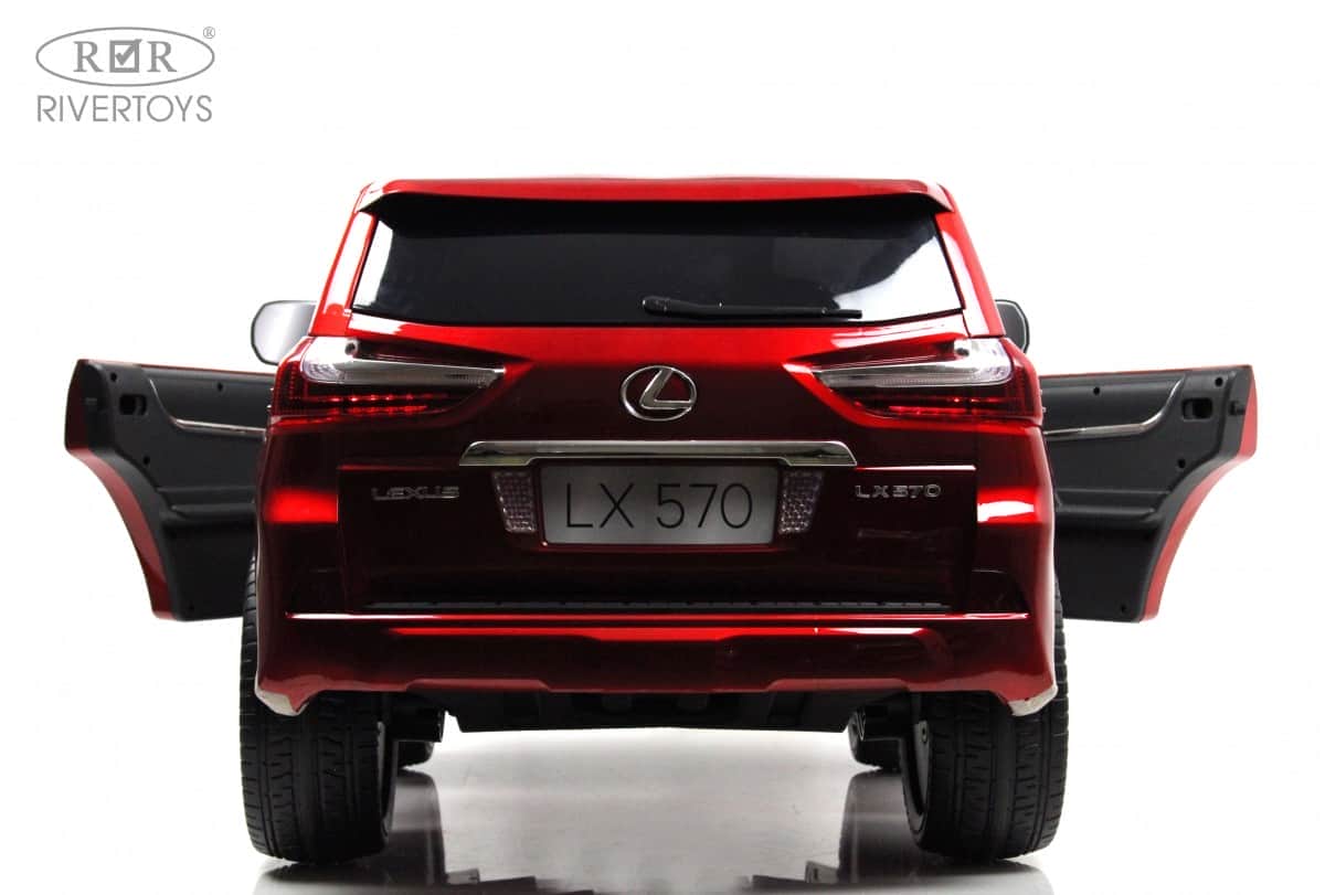 картинка Детский электромобиль Lexus LX570 (Y555YY) красный глянец 