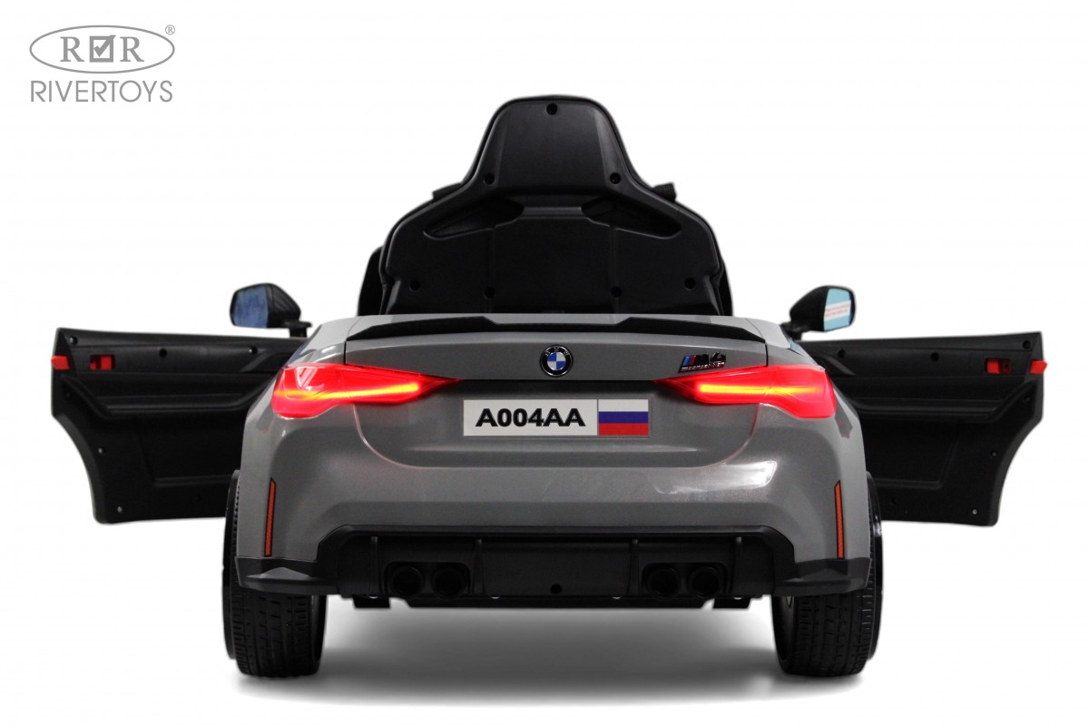 картинка Детский электромобиль BMW M4 (A004AA) серый 