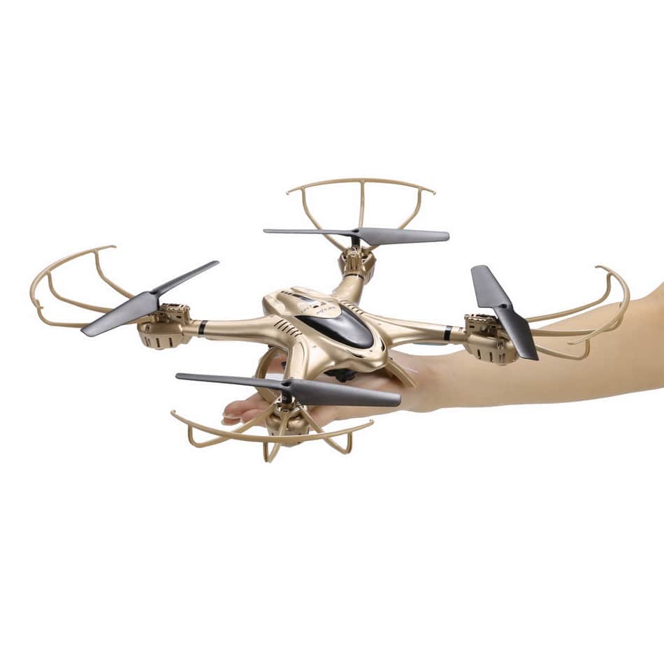 картинка Радиоуправляемый квадрокоптер с барометром MJX X401H-G (золотой) FPV 2.4G - X401H-G 