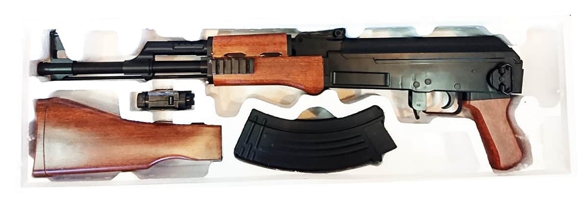 картинка Автомат АК-47 с пружинным механизмом (88 см, пневматика) - 0808A 