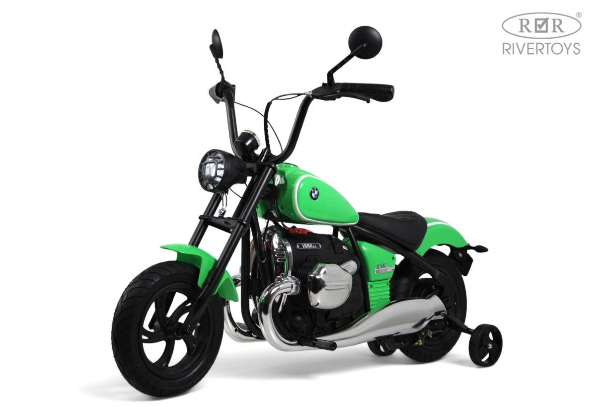 картинка Детский электромотоцикл BMW R18 (A777AA-NEW) зеленый 