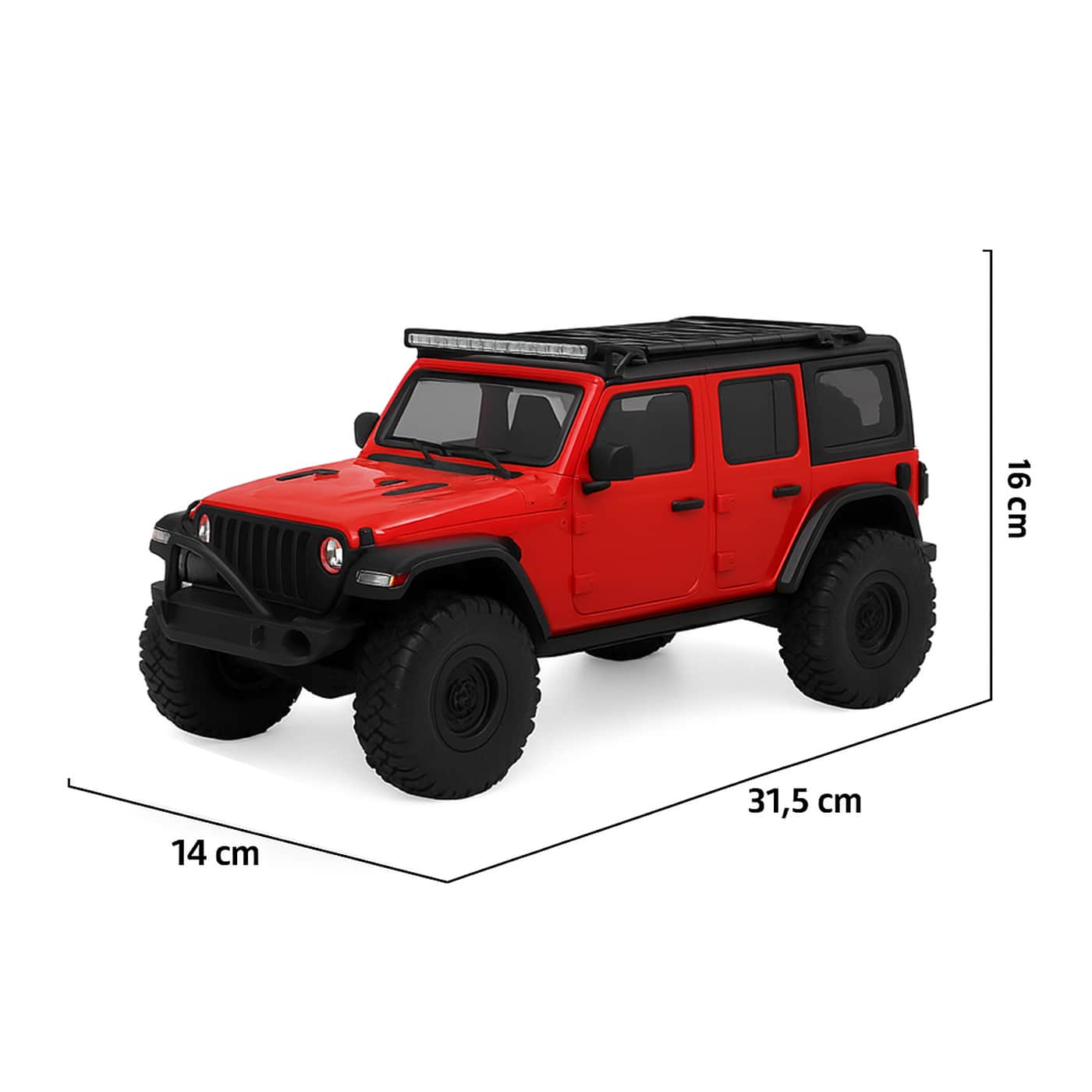 картинка Радиоуправляемый краулер HB Wrangler (32 см, 4WD, 1:16) - HB-R1604 