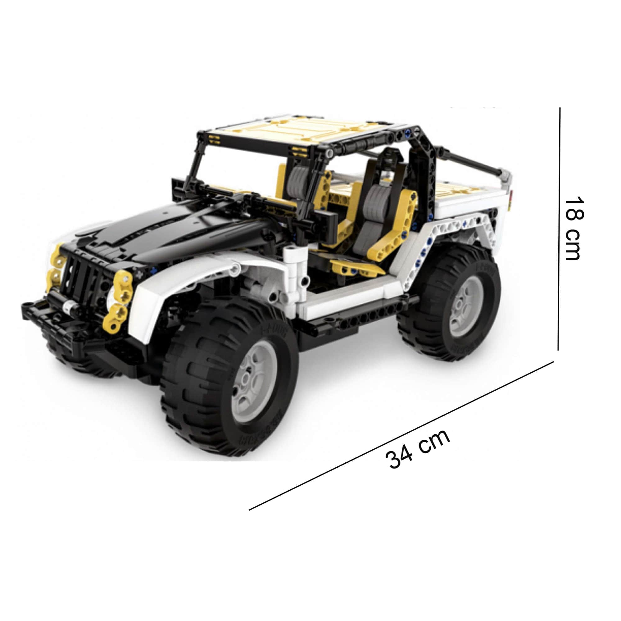 картинка Радиоуправляемый конструктор CaDa внедорожник Jeep Wranger Pioneer, 542 элемента - C51045W 