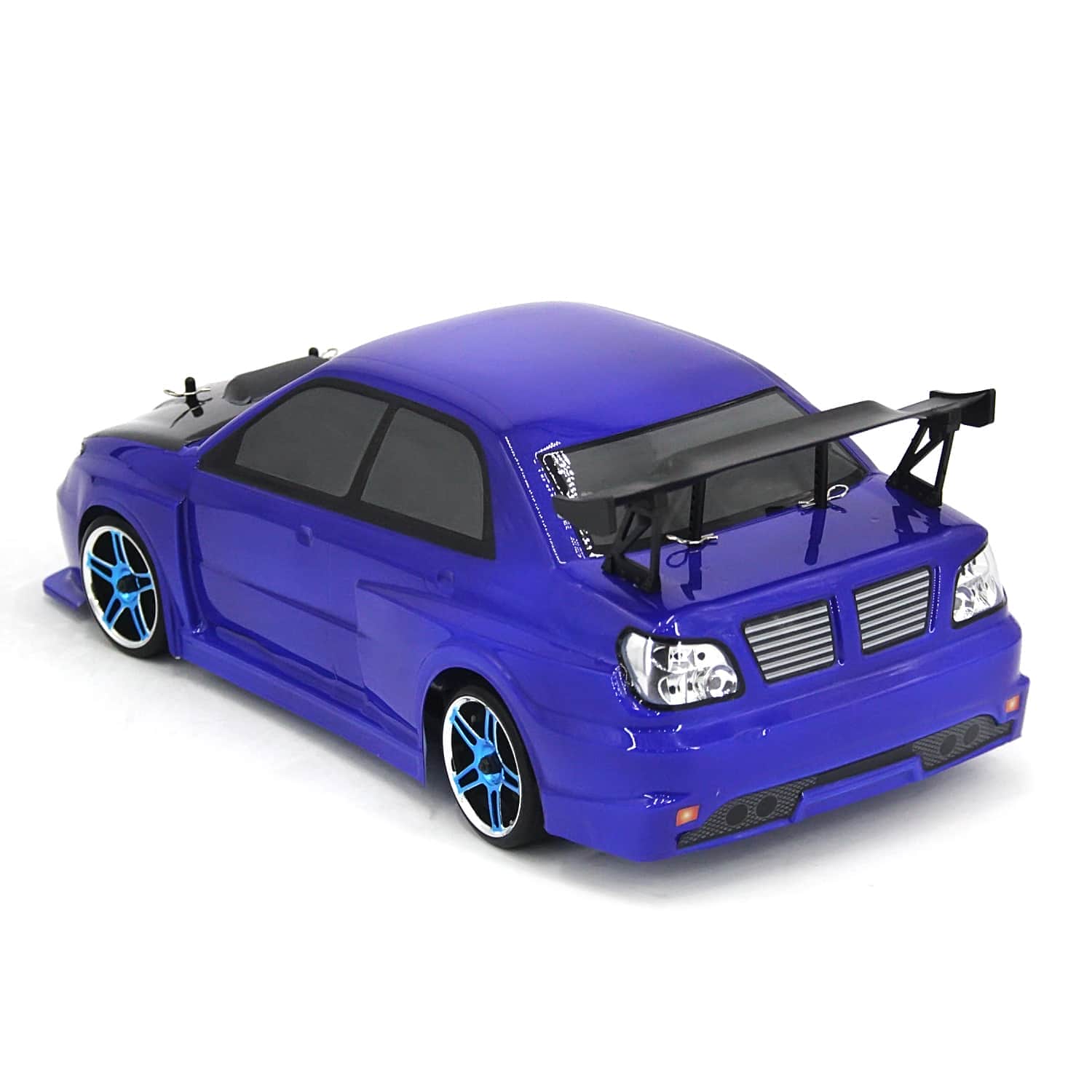 картинка Радиоуправляемый автомобиль для дрифта HSP Flying Fish 1 LED фары 4WD 1:10 2.4G - 94123T-12340-BL 