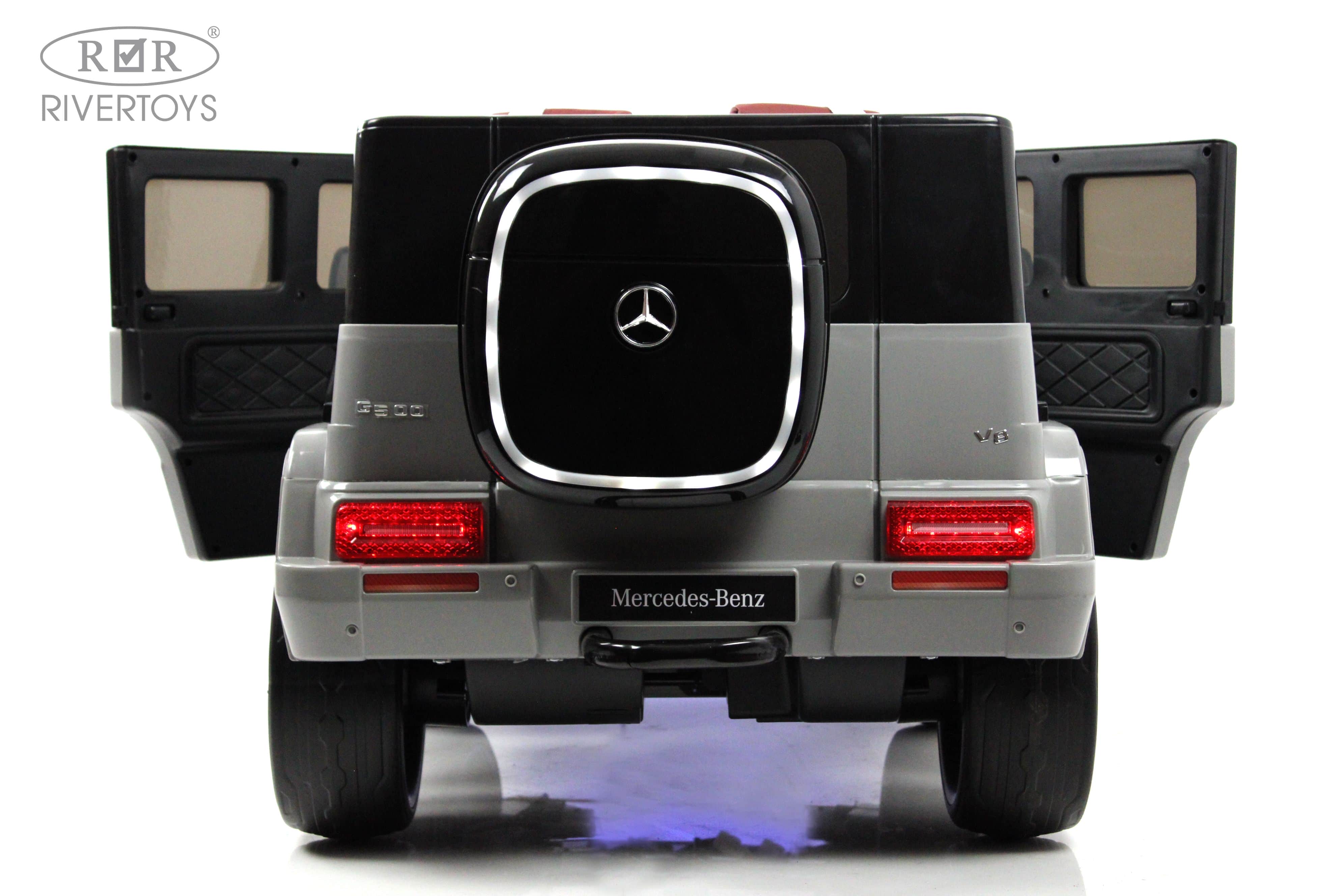 картинка Детский электромобиль Mercedes-Benz EQG (E222EE) серый 
