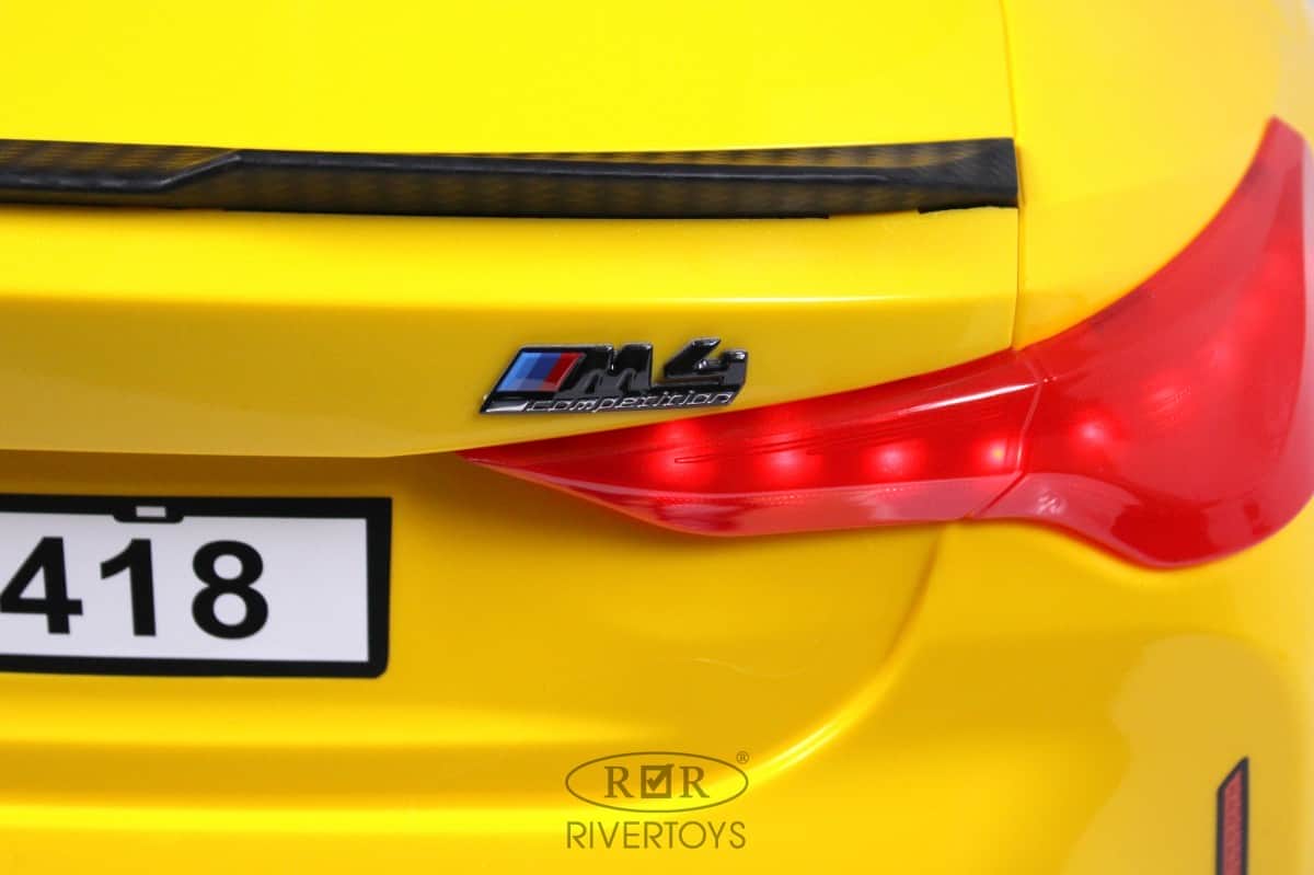 картинка Детский электромобиль BMW M4 (A004AA) желтый 