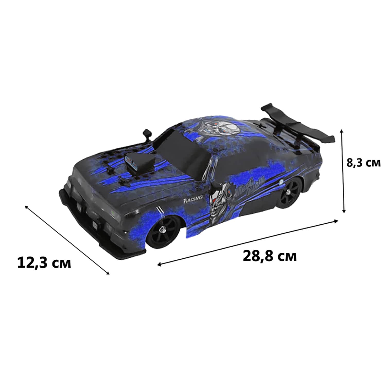 картинка Радиоуправляемая машина для дрифта HB Ford Mustang (4WD, свет, пар, акб, 1:16) - SC16A18 