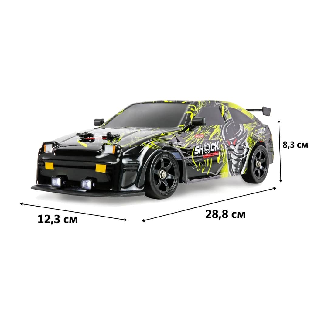картинка Радиоуправляемая машина для дрифта HB Toyota AE86 (4WD, свет, пар, акб, 1:16) - SC16A16 